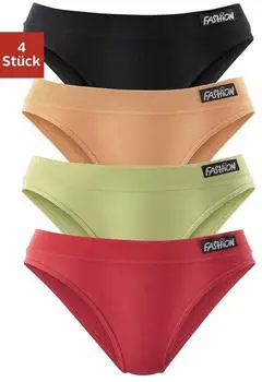 Petite Fleur Jazz-Pants Slips aus elastischer Baumwolle (592542) schwarz/rot/gr&uuml;n/orange
