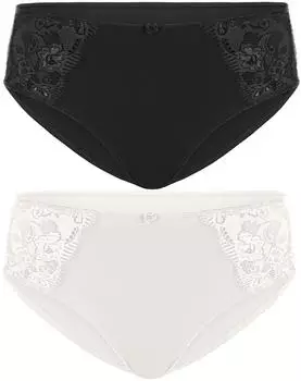 Susa Latina Slip (629) elfenbein/schwarz