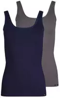Skiny Unterhemd "Cotton Advantage" 2er Pack, bequem, weich, basic, eng, Baumwollmix