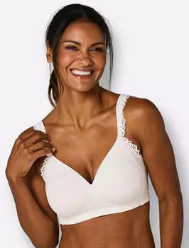 Naturana Side Smoother Soft-BH mit breitem Unterbrustband (5232) ecru
