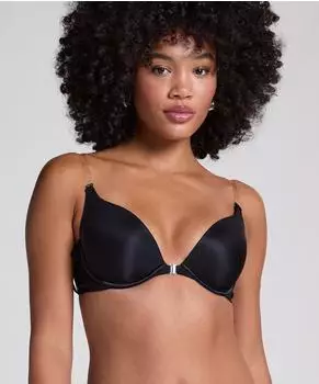 Hunkem&ouml;ller Super Soft T-Shirt BH schwarz/transparent