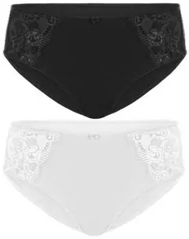 Susa Latina Slip (629) schwarz-weiss