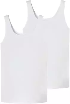 Schiesser 2-Pack Tr&auml;gertops Modal Essentials (162896) wei&szlig;