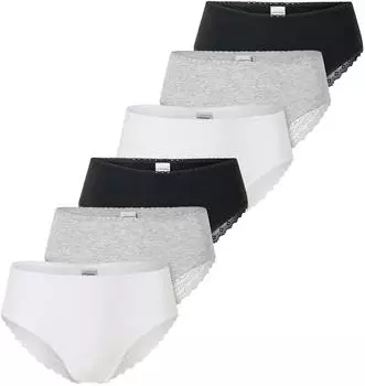 Schiesser Rio-Slips 3er-Pack Spitze - Modern Multipacks (182905) schwarz
