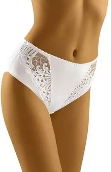 Wolbar Maxi Slip WB77 mit Spitzeneinsatz (Eco-Sa) weiß