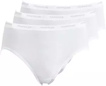 Pompadour Intime Hüftslip Micro-Modal ohne Seitennaht Feinripp (7730-020) weiß