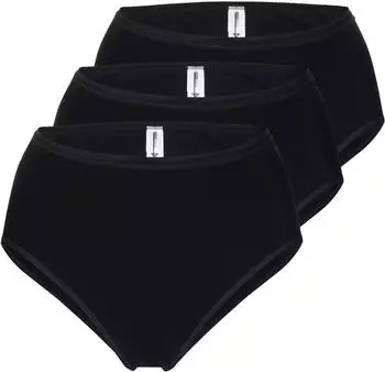 Pompadour Passion High Waist Brief 3-pack schwarz