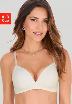 s.Oliver Bralette-BH mit frontaler Zierschleife und graphischer Spitze creme 6010813.1493.
