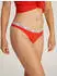 Calvin Klein Icon Logo 5er-Pack Tangas in Schwarz/Grau/Burgunderrot/Schottenkaro-Rot mit Markenlogo-Bunt (000QD5221E323)