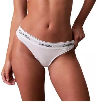 Calvin Klein Icon Cotton Modal Tanga in Wei&szlig; (LV00QF8518100)