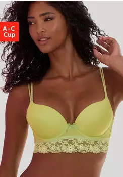 Vivance Dreams Anisa Push-up-BH mit B&uuml;gel und Spitze lime