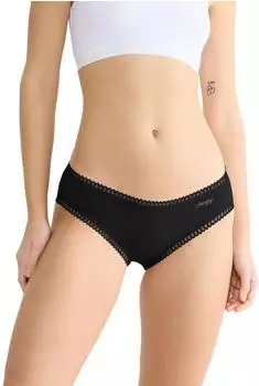 Sloggi GO Crush Minislip mit Spitzendetails (10219671) schwarz