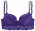 Vivance Dreams Anisa Push-up-BH mit Bügel und Spitze dunkellila