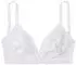 Petite Fleur Bralette BH Triangel-Schnitt ohne Bügel (747922) weiß/mint