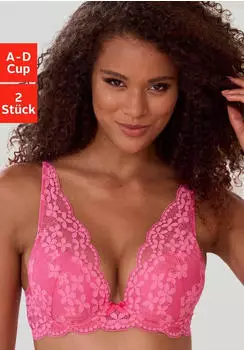 Petite Fleur Push-up BH High Apex (71007151) pink/weiß