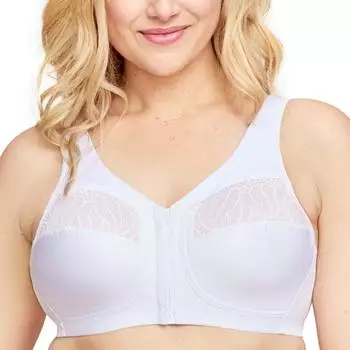 Glamorise MagicLift Stütz-BH mit Vorderverschluss (1210) weiß