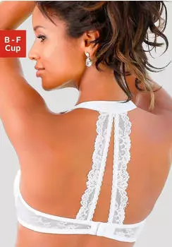 Lascana Esperia Bralette mit zarter Spitzenkante wei&szlig;