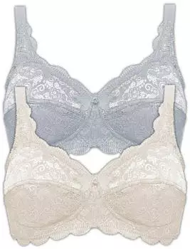 Susa Latina BH ohne B&uuml;gel (7814) champagner/grau