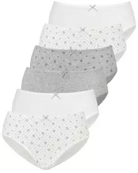 Petite Fleur Jazz-Pants Slips aus elastischer Baumwolle (57029518) creme/grau