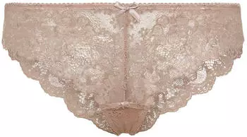 Lascana String mit dekorativen Strassschnallen sand