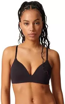 Skiny Classicotton Triangel-BH ohne B&uuml;gel schwarz