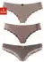 Lascana Brasilslip aus elastischer Baumwolle mit zarter Spitze