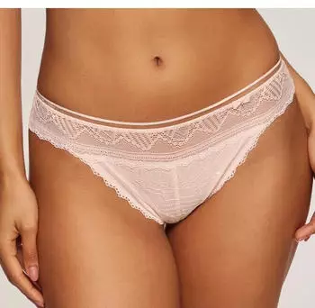 Lascana Tiziana String mit anteilig recycelter Spitze puder/blush