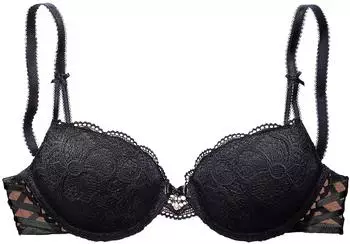 Lascana Nikoletta Push-up-BH mit Schn&uuml;rung schwarz