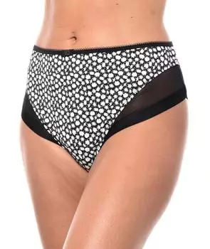 Dim Generous Classic Slip schwarz gemustert