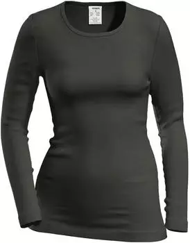 Hermko Kurzarm Unterhemd mit Rundhals-Ausschnitt aus Merinowolle/Tencel (40830) schwarz