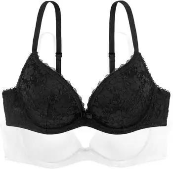 Dorina Sonia Push-up-BH schwarz/weiß