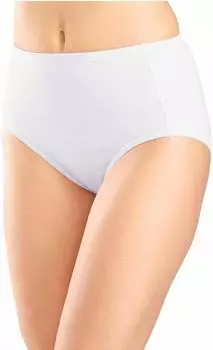 Petite Fleur High Waist Slips in Pikee-Qualität 5er-Pack weiß