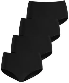 Lascana Taillenslip aus elastischer Baumwolle schwarz