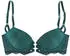 Lascana Eleonora Push-up-BH mit feiner Schnürung in Satin-Optik tannengrün/smaragd