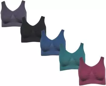 J-Line Comfort Bra Seamless Bustier kabellos nahtlos lila
