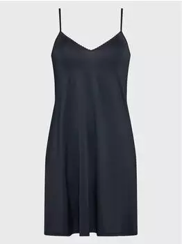 Hanro Satin Deluxe Bodydress (73663) schwarz