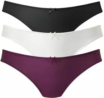 Petite Fleur String mit Jacquardspitze beere/creme/schwarz