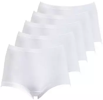 Schöller Taillen-Slip im 5er Pack Baumwolle (51010-44-015) weiss