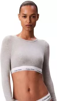 Calvin Klein Icon Cotton Modal Lightly Padded Bralette (LV00QF8503) Grey Heather