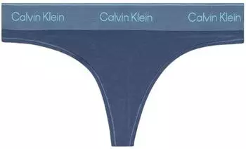 Calvin Klein Icon Cotton Modal Tanga in Dunkelblau-Marineblau (LV00QF8518)