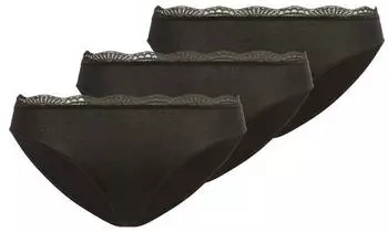 Ysabel Mora Basic Collection Cotton with Lace Minislip (98577909) schwarz