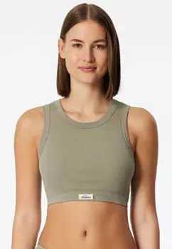 Schiesser Bustier Feinripp jade Revival Paula (182528-713)