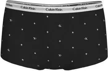 Calvin Klein Icon Logo Boyshorts in Schwarz mit Print (000QD5195E-2YG)