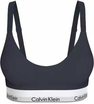 Calvin Klein Icon Cotton Modal Bustier in Marineblau mit Push-up-Effekt-Navy (LV00QF8500CCI)