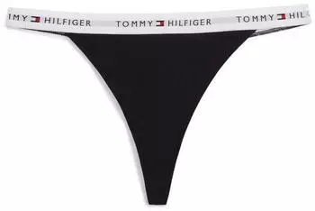 Tommy Hilfiger Essential Cotton Tangas in Schwarz 3-er Pack (UW0UW065180VL)