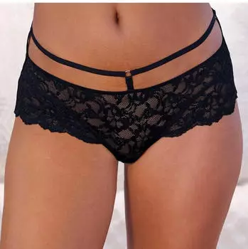 Lascana Panty mit floraler Jacquard-Spitze (74515035) schwarz