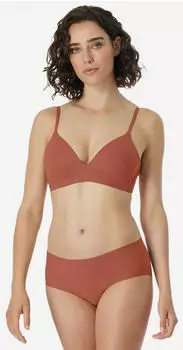 Schiesser Panty nahtlos terracotta Invisible Cotton (161925-532)