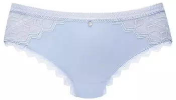 s.Oliver Slip mit Spitzen-Detail / blau 6010038.6008.