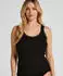 Hunkemöller Rippjersey-Top mit Spitze schwarz