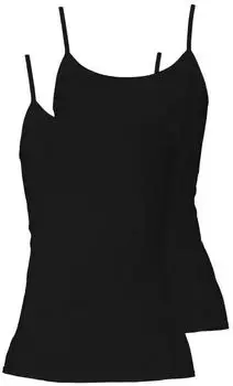 Schöller Spaghetti Träger Unterhemden Tank Tops (51121-26-581) schwarz